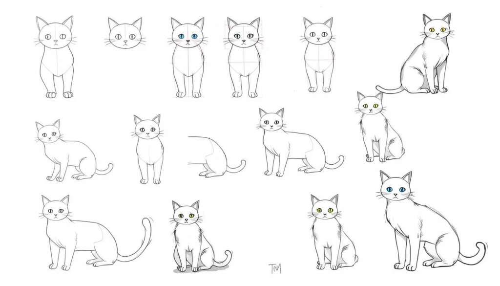 Cats Drawing Techniques