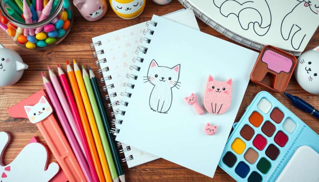 Cute Anime Cat Materials