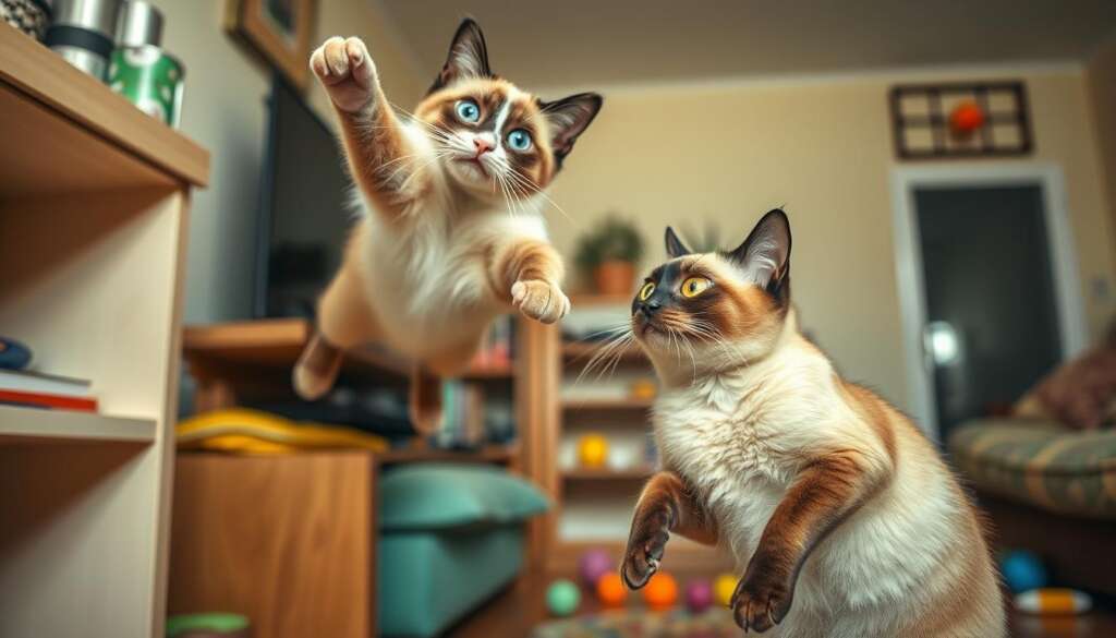 Funny Siamese Cats
