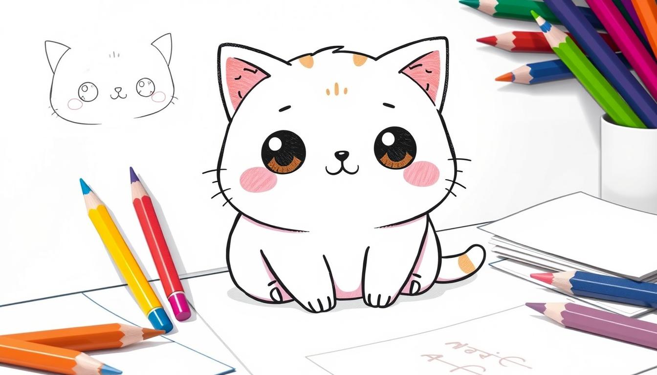 Kawaii Cat Drawings
