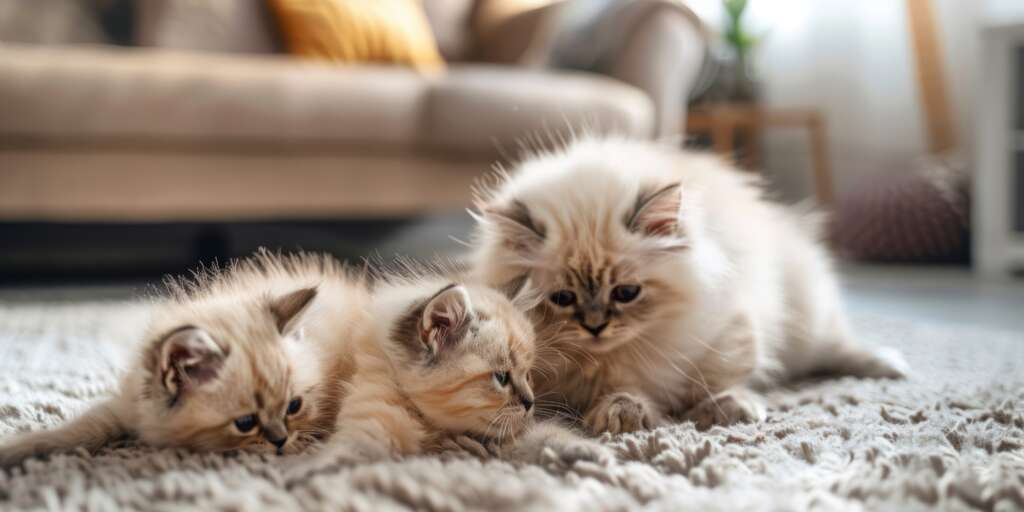 therapy cats in action